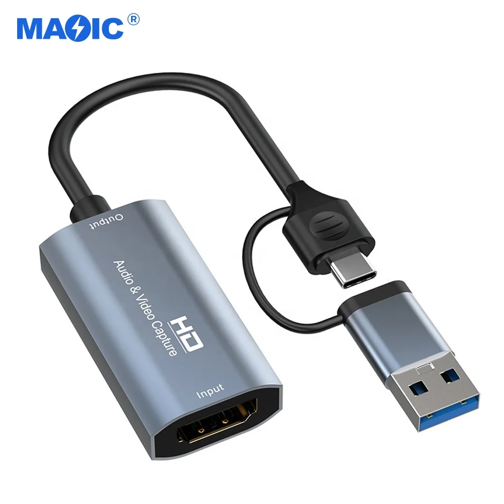 4K USB3.0 Type C to HDMI Video Capture Card Full HD Capture Card for Game Video Live PS4/XBOX Computer Capture Card