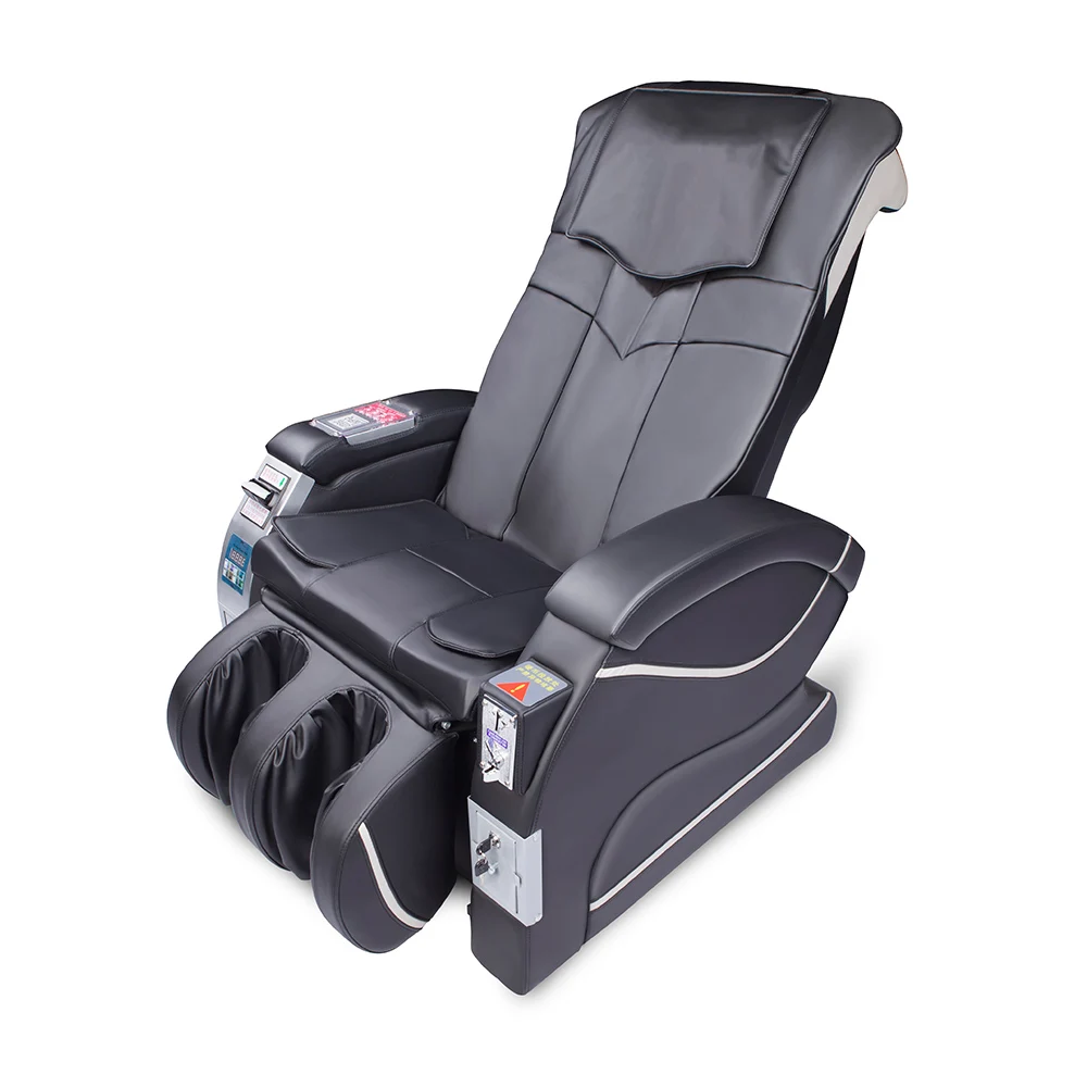 4D massage chair with foot rollers massage/Hot Selling Bill &Coin Operated Commercial Vending Massage Chair In Los Angeles