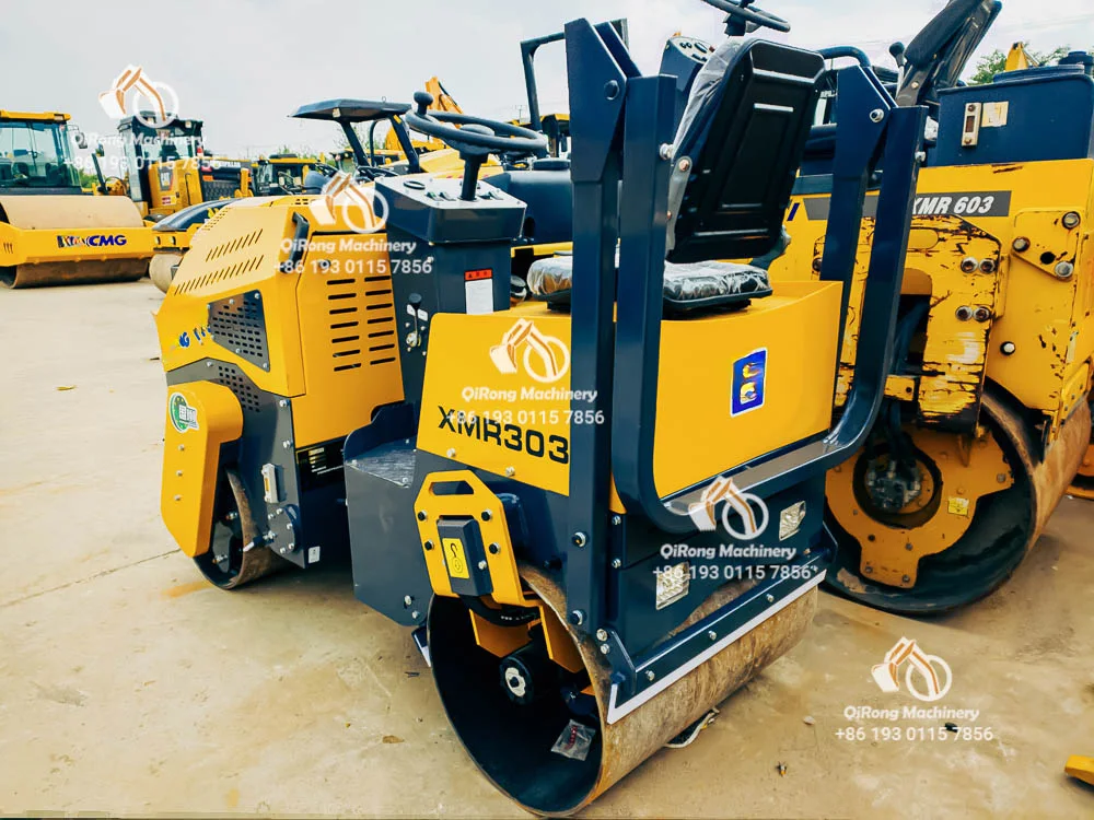 China Brand CMG XMR303 Used Road Roller Vibratory Compactor 3 ton Mini Vibrocompactor