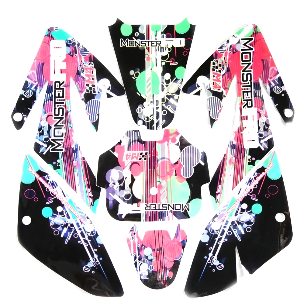 CRF70 GRAPHICS KIT 3M Decals Sticker for Honda Motor Dirt Pit Bike Parts CRF70