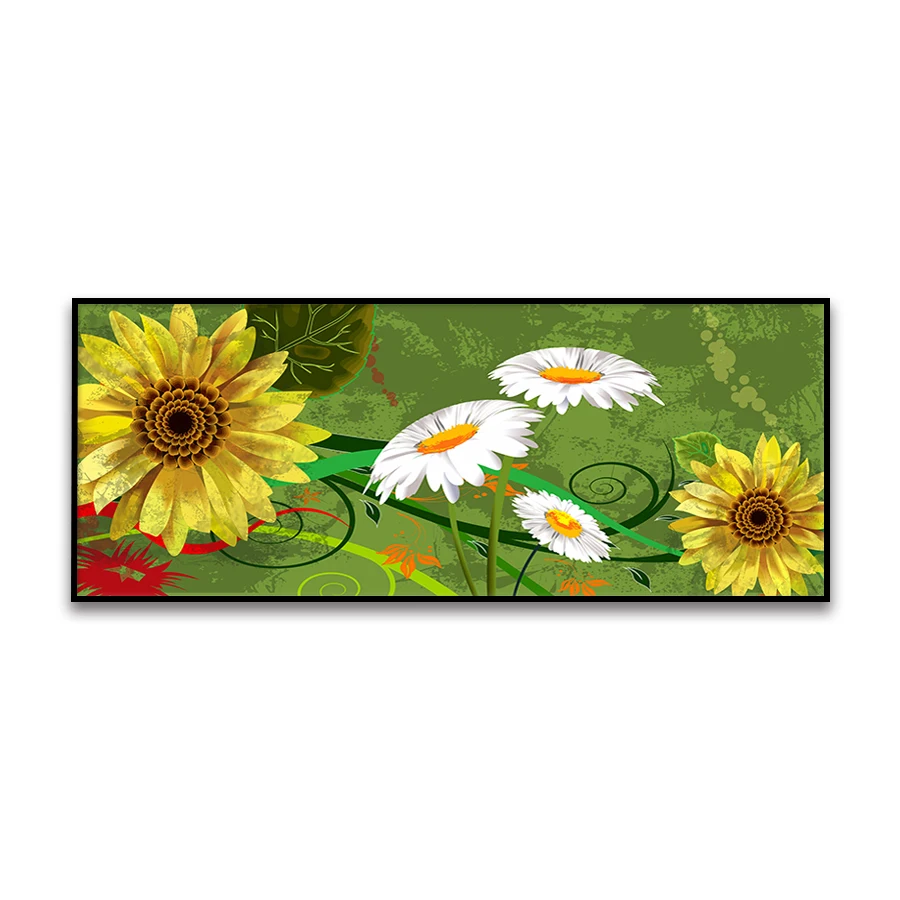 Cross Stitch Kits Embroidery DIY Needlework 11CT Stamped Kit and 14CT Counted Set for Home Decoration Patterns Flowers NCMF100