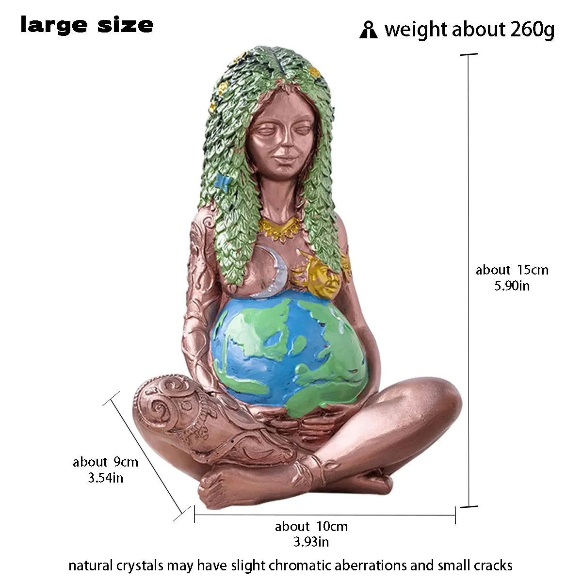 Natural Healing Big Size Figurine Mother Earth For Home Decoration Gifts