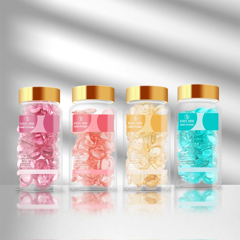 private label organic moisturizing smooth soft dry hair oil natu ral vitamin e hair care treatment hair capsule oem