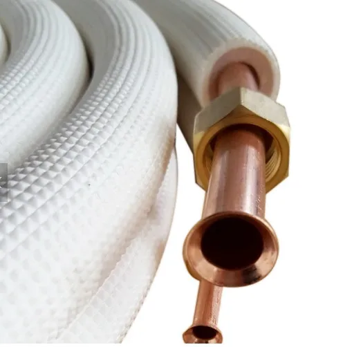 1/4 3/8 air conditioner twin coil insulated copper tube pipe ac pipe insulation