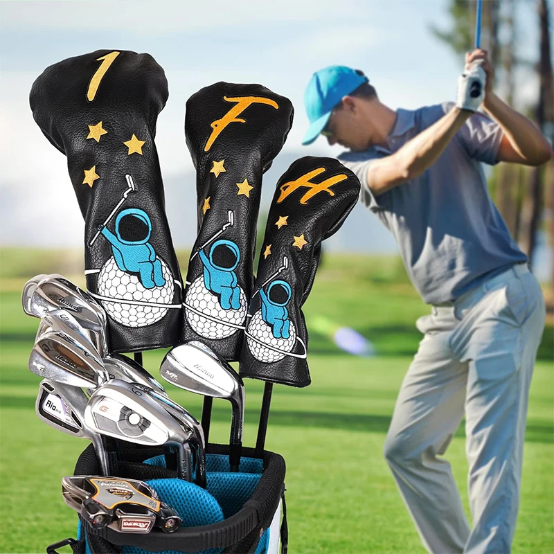 Plain Golf Head Covers Set for Classic Club Protection