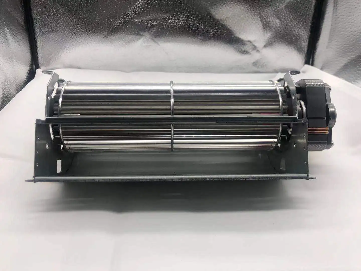 
High Quality 12V DC cross flow fan 100mm tangential fan metal impeller 