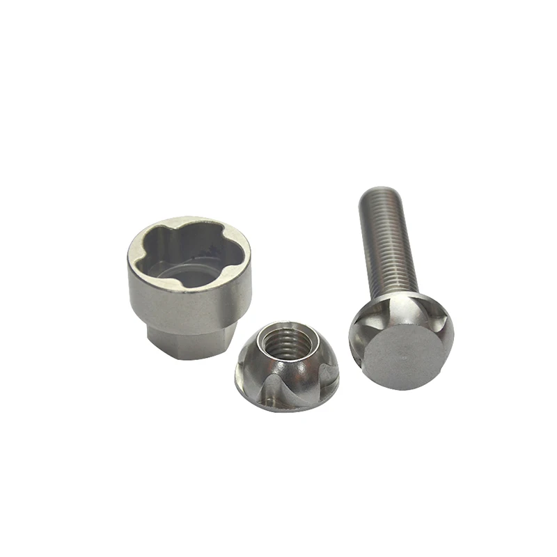 high quality security nuts supplier TORX or 4 hole  types anti-theft  bolts and nuts