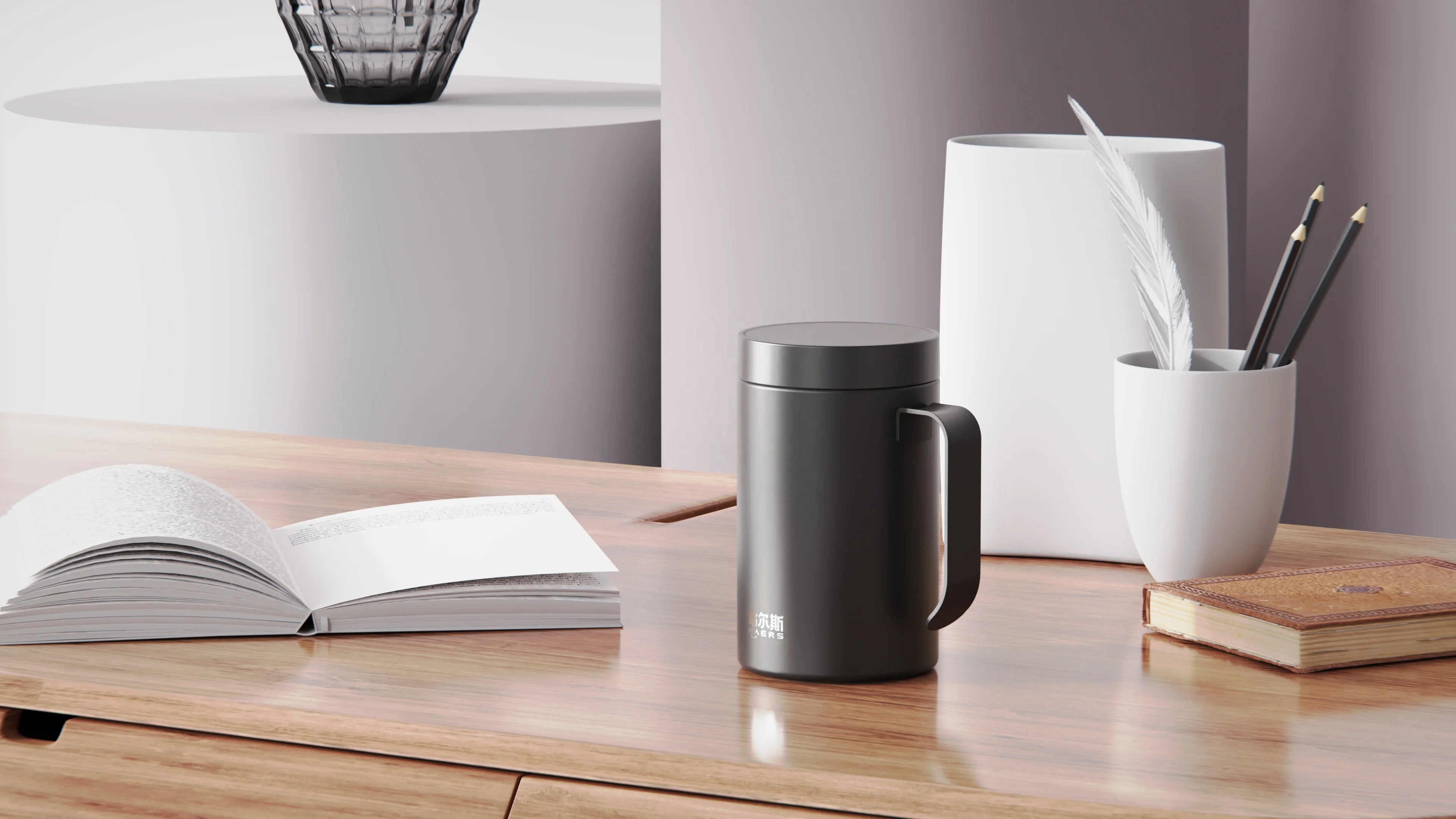 Кружка кофейная с двойной стенкой