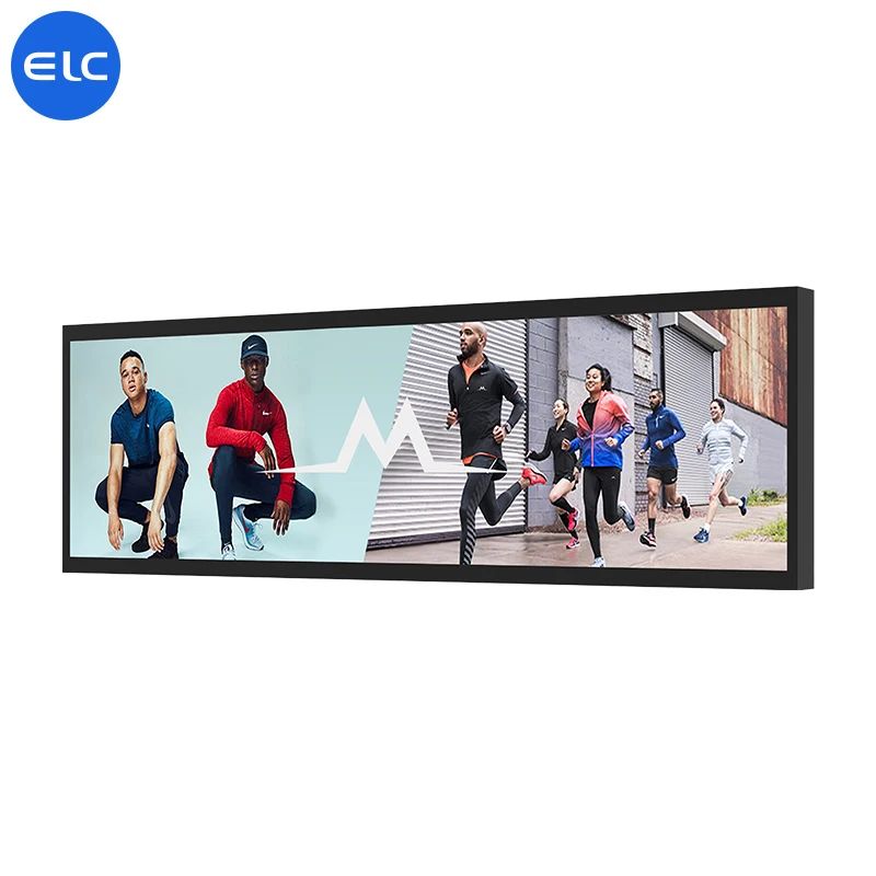 WB2902T(2022) Wall Mounted Stretched Bar Icd Display Advertising Player Kiosk Digital Signage and Displays for Cargo Rack