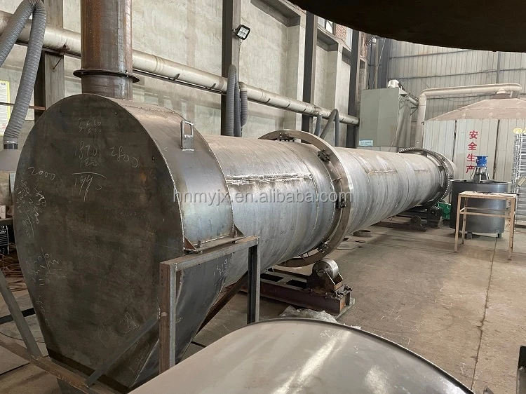 Industrial Carbon Black Coal Ash Drier Machine Clay Soil Vacuum Rotary Drying Drum Dryer