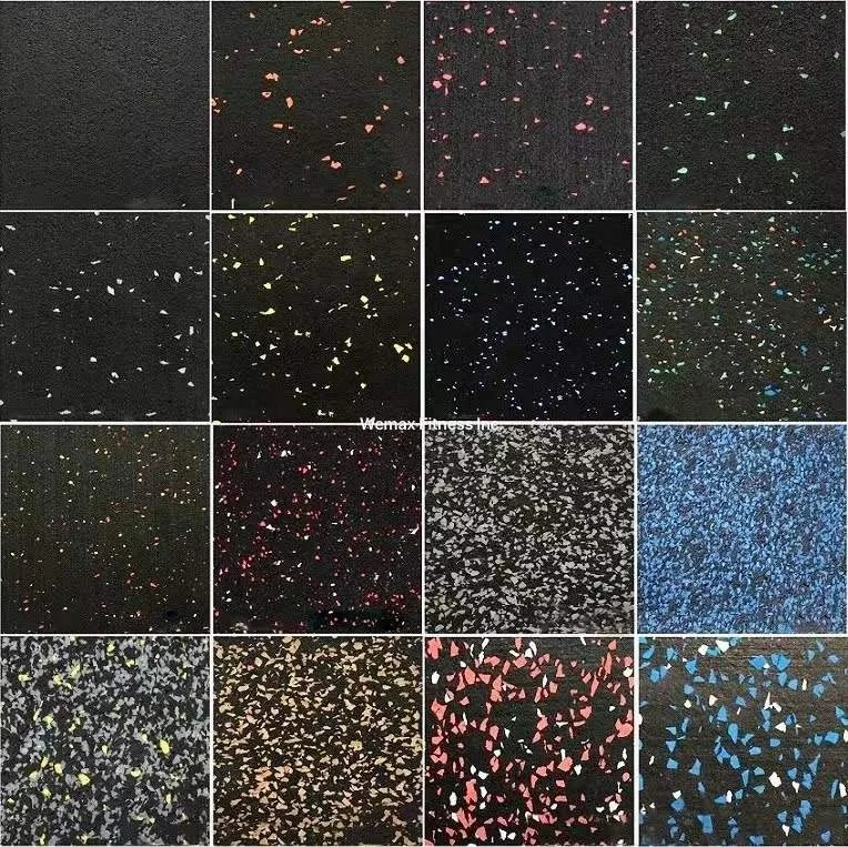 Wemax High-Performance Anti-slip Waterproof 1000*1000*20 mm Gym Floor Mat Composite Rubber Fitness Mat Rubber Flooring