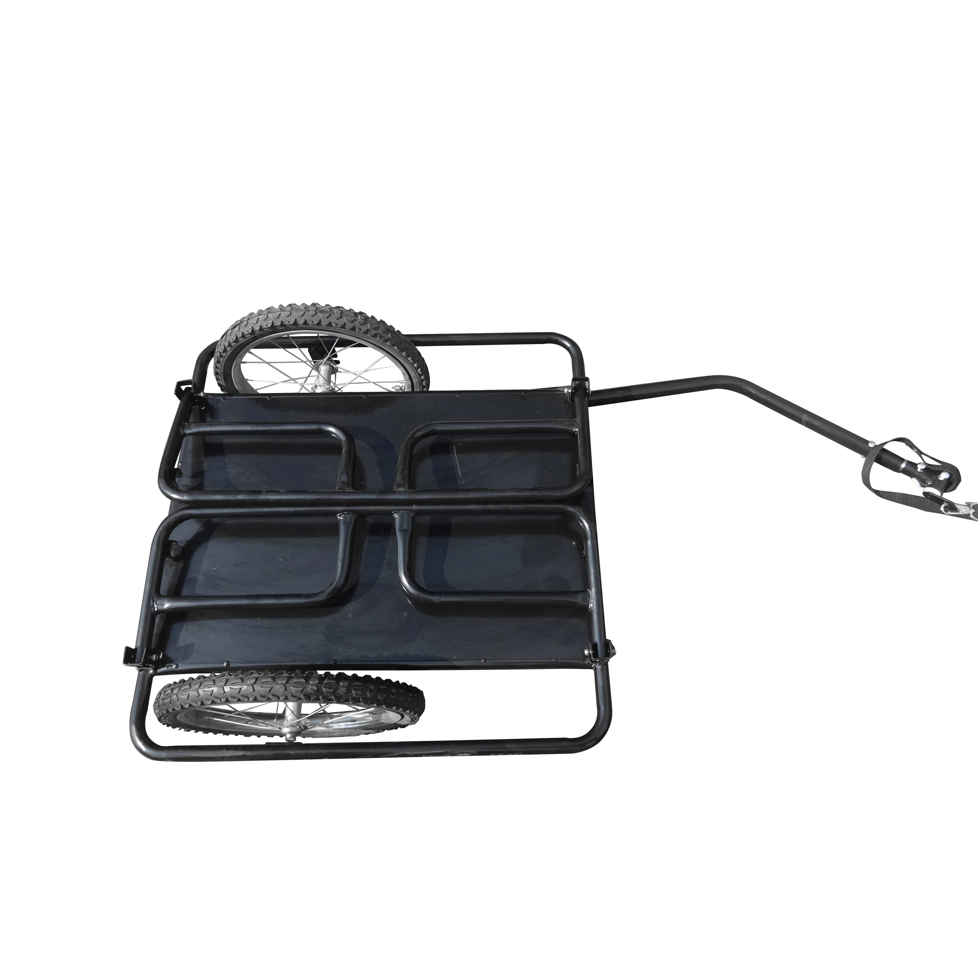 Bike Trailer Utility Cart and Bike Trailer Attachment Kit 88lb Capacity Towable Bike Cargo Wagon for Travel