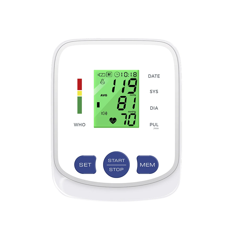 High automatic wrist manual rechargeable wireless electronic sphygmomanometer smart digital medical arm blood pressure monitor