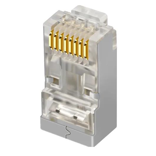 RJ45 модульный разъем Cat6 FTP SFTP экранированный Золотой контакт