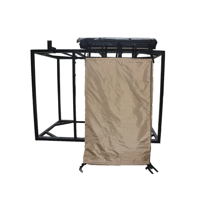 2024 New Single Person Waterproof Fabric Car Side Camping Pivot Arm Shower Tent Suite