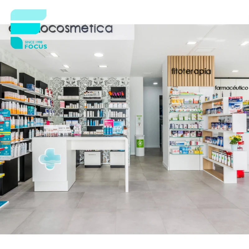 Retail Farmacia Cabinet Drugstore Pharmacy Interior Design Medical Store Furniture for Pharmacy Shop Fitting