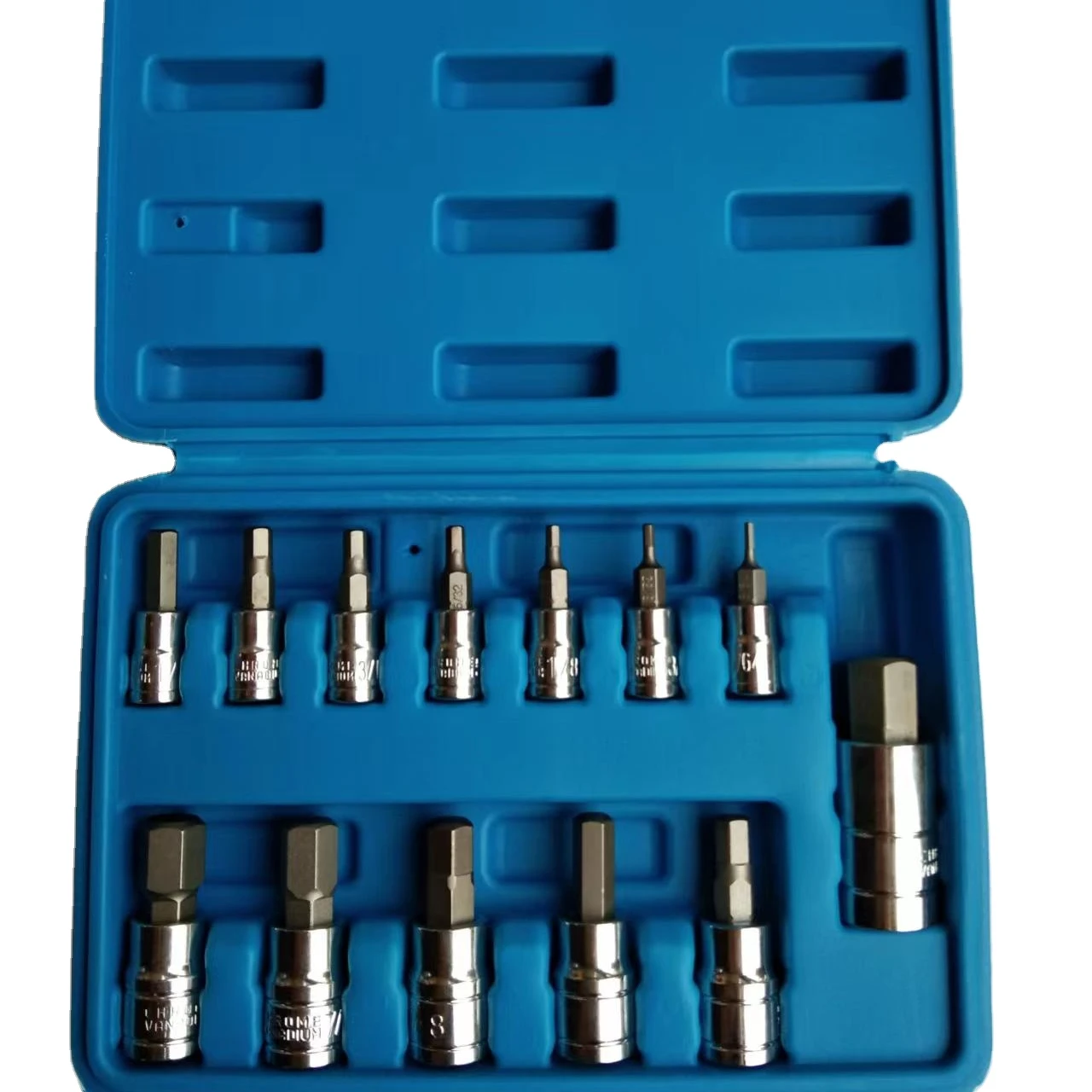 13pcs combination bit socket set hex torx hand tool bits set