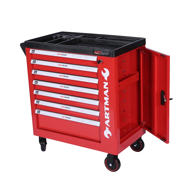 6 or 7 drawers tool box side cabinet car tool box with tools