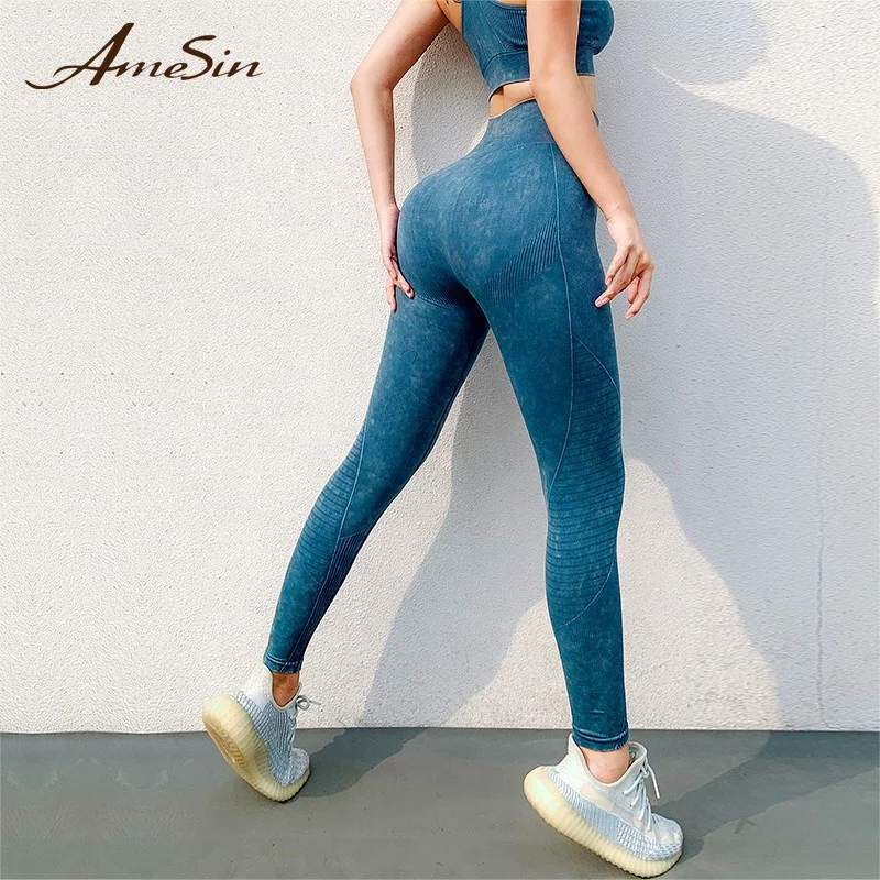  AmeSin 2021 хит продаж новая технология переработанные ткани летний цвет устойчивые экологически чистые активные штаны для