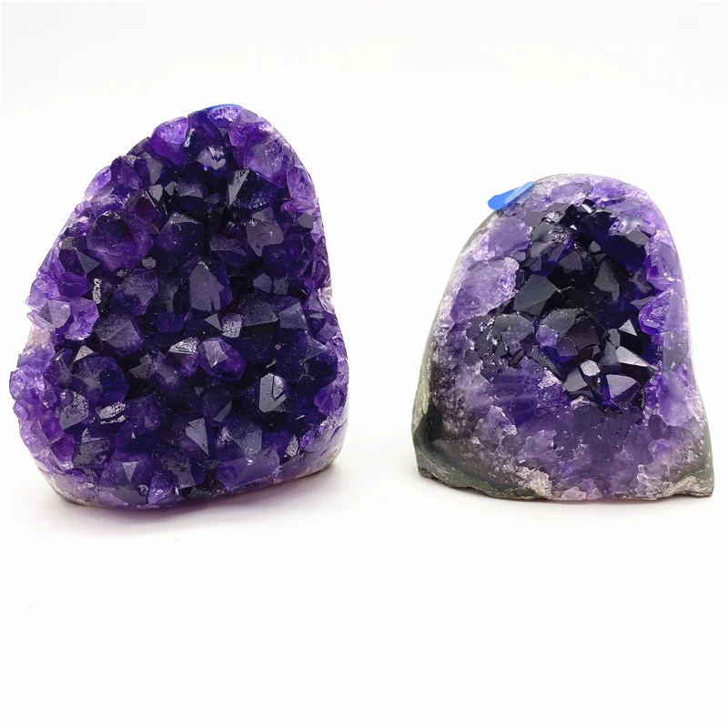Natural Stone Mineral Specimen Uruguay Geode Purple Crystal Cluster Amethyst Cluster for Decorate
