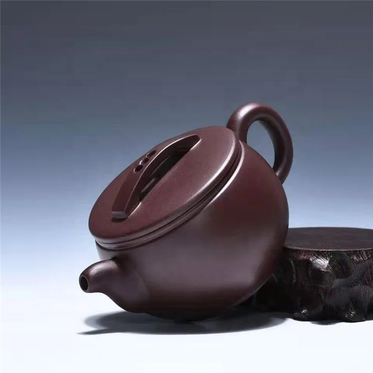 Yixing handmade purple clay teapot purple clay clay teapot 180cc gift tea set