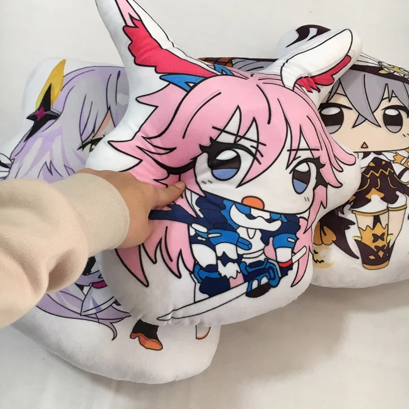 Juno Creative custom printed irregular shaped fabrics made pillowcases cushion cover anime  pillow