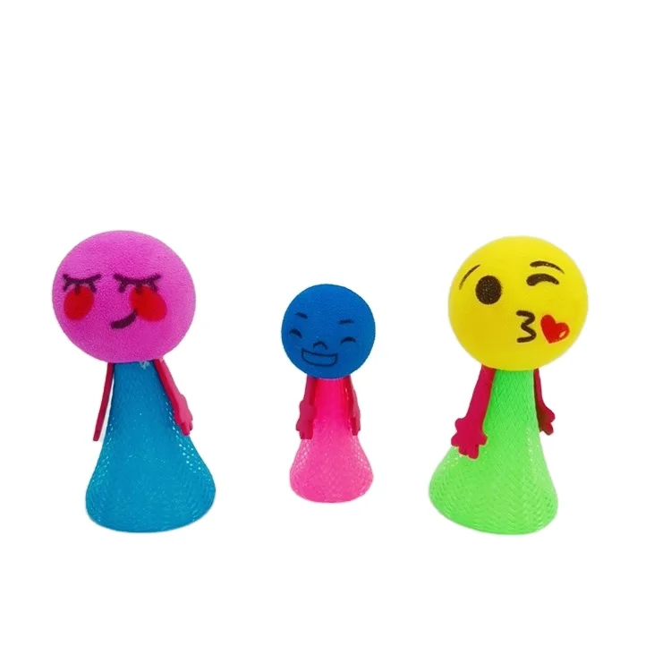 
Creative and novel plastic cute cartoon bounce elf expression doll 