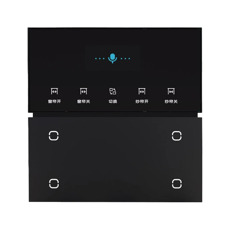 Встроенный голосовой выключатель Tuya Smart Life Zigbee для 4 Gang, 12-сторонний пульт дистанционного управления, смарт-пульт 85-250 В