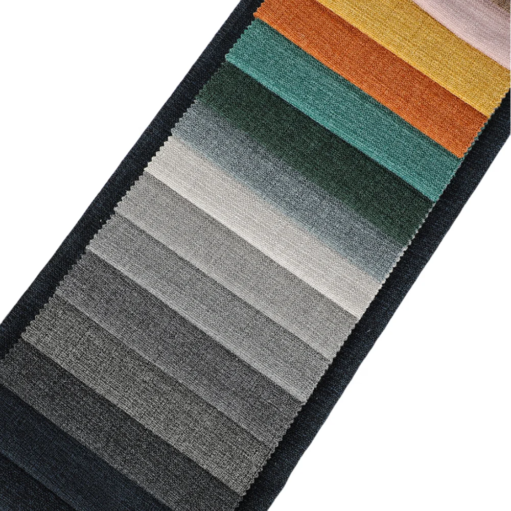 2024 High Quality Linen Look Polyester Sofa Fabric Luxury Turkish Material for Sofas 100% High-End Linen Fabric