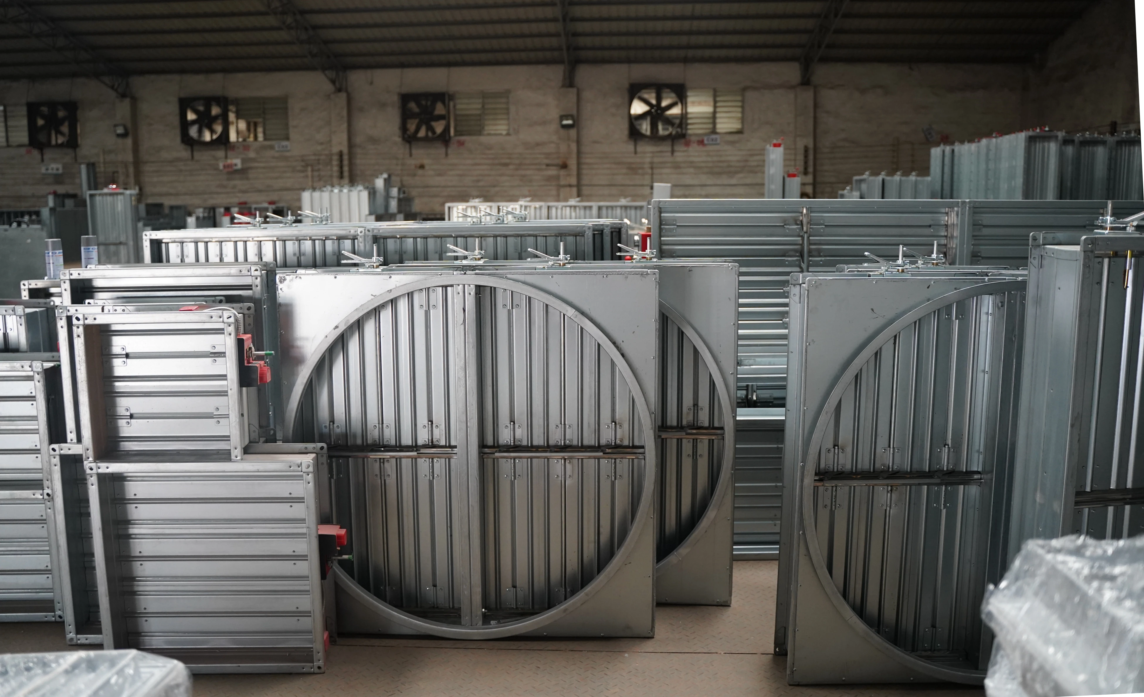 Fire Ventilation And Smoke Exhaust Valve Galvanized Sheet Air Volume Regulating Valve