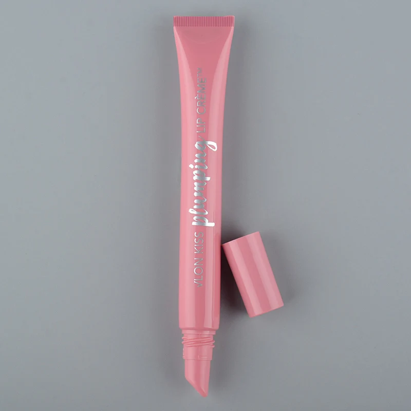 Custom Logo Pink Black Silver Clear lid Lipgloss Tube Private Label 3ml 5ml 8ml Empty Squeeze Lip Gloss lip balm tube