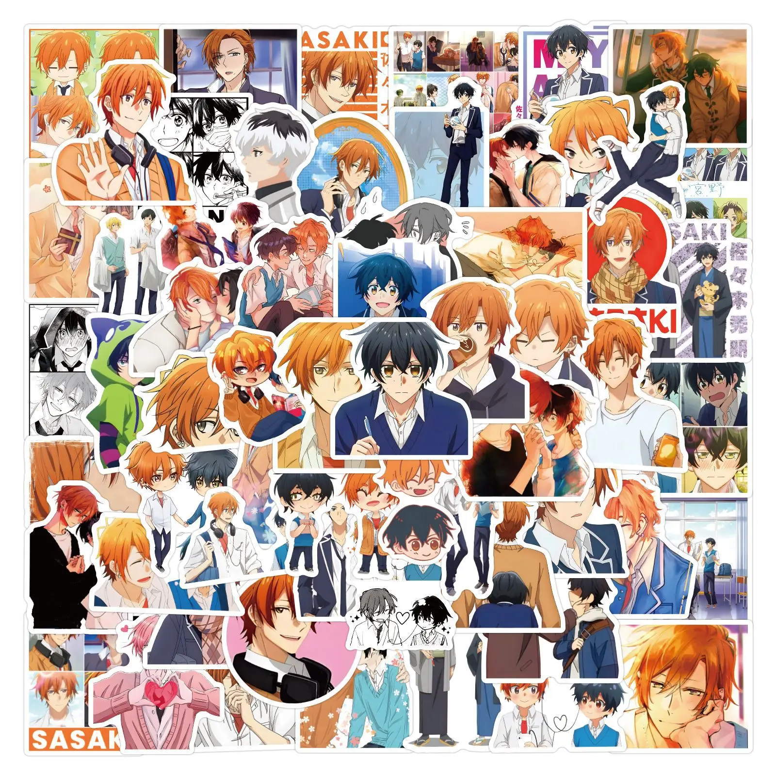 ZY2895C 110Pcs Cartoon Sasaki and miyano Graffiti DIY Stickers Decorative Cup Guitar Laptop Luggage Vinyl Waterproof Stickers