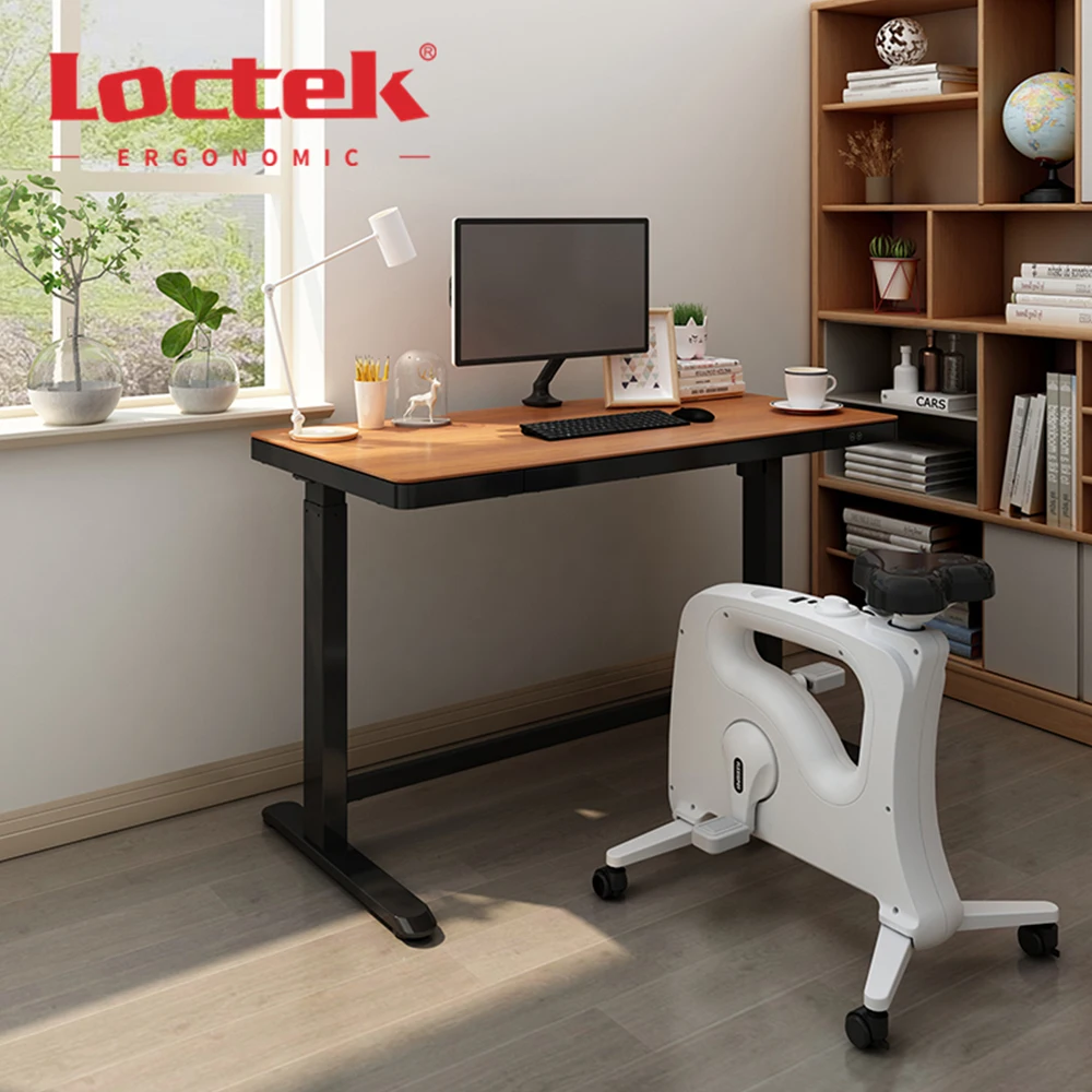  Деревянный домашний офисный детский учебный электрический стол Loctek ET118WE с регулируемой