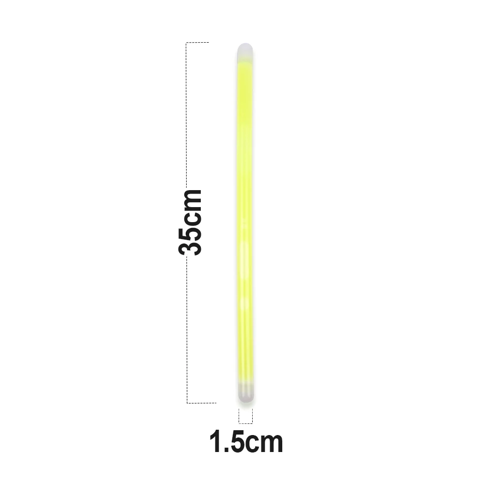 Flashing Halloween Christmas Easter Graduation Party Decoration 15*350mm Yellow Fluorescent Stick