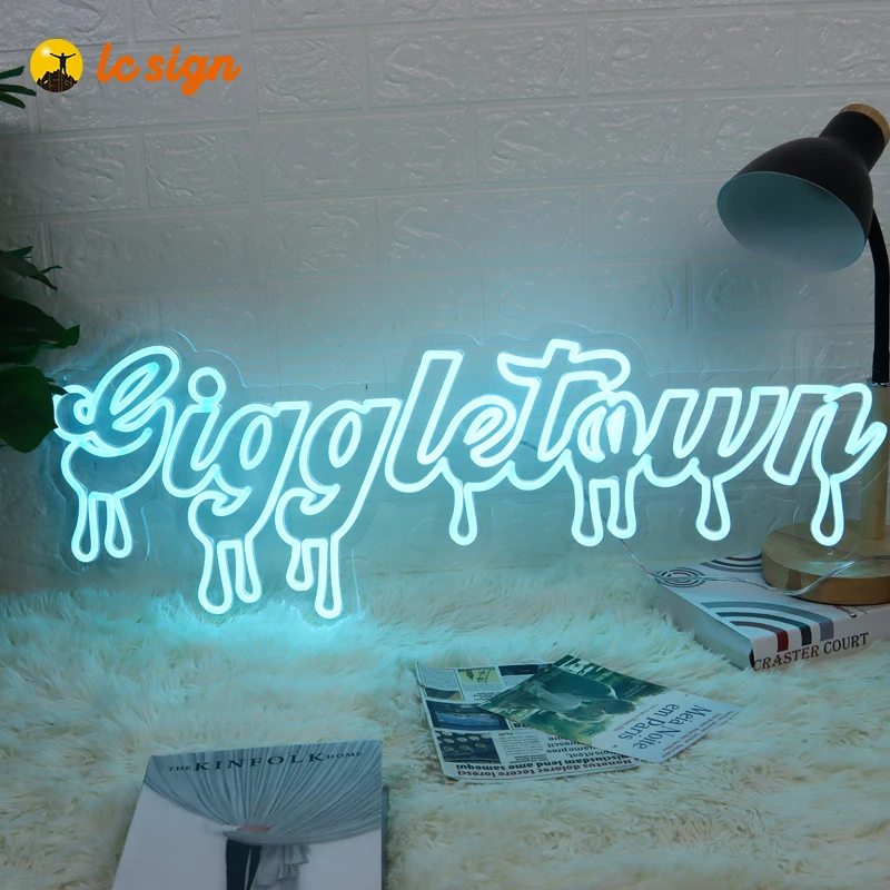 Custom Light Letters Words Logo Happy Birthday Party Unbreakable High Quality LED Neon Sign