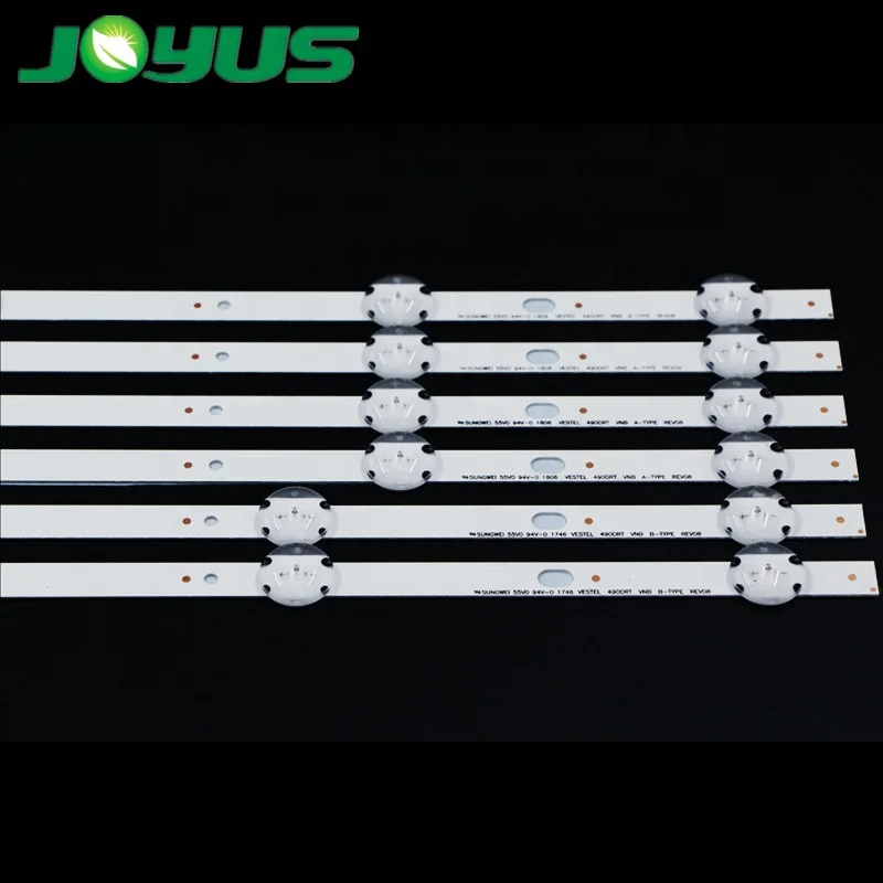 49 дюймов led подсветка для ТВ vestel 490DRT VNB в B-TYPE REV08 49HE4000 49L3753DB VES490UNDS 4A + 2B 5 светодиодов 460 мм