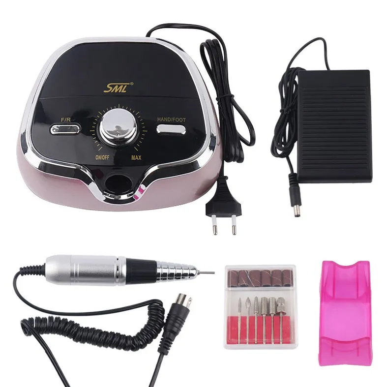 35000RPM SML M3 Electric Nail Drill Machine Electric Manicure Machine Drills Pedicure Kit Ceramic Nail Polish Bit Nail Tools 4