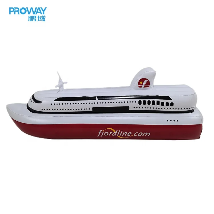 Promotional Newest High Quality OEM Customized PVC Inflatable Small Cruise Ship Model Tpys Inflatable Advertising