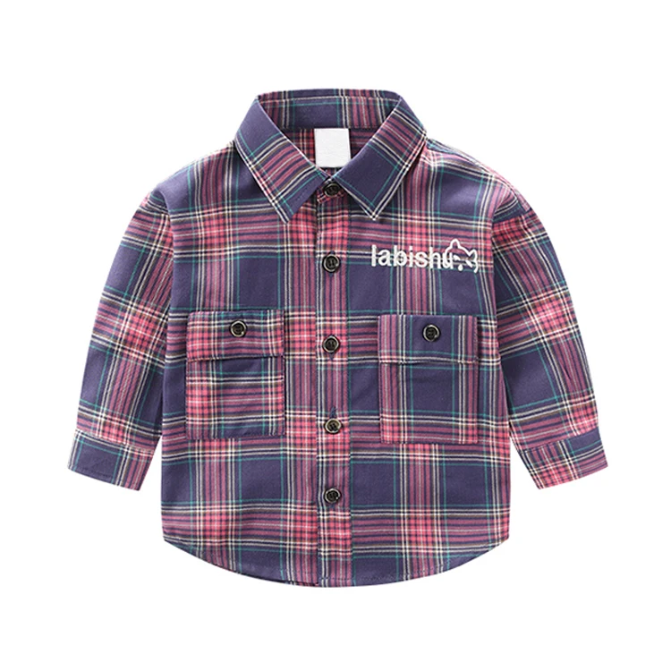 Kids boys clothing shirts long sleeve fashion blouse design for children