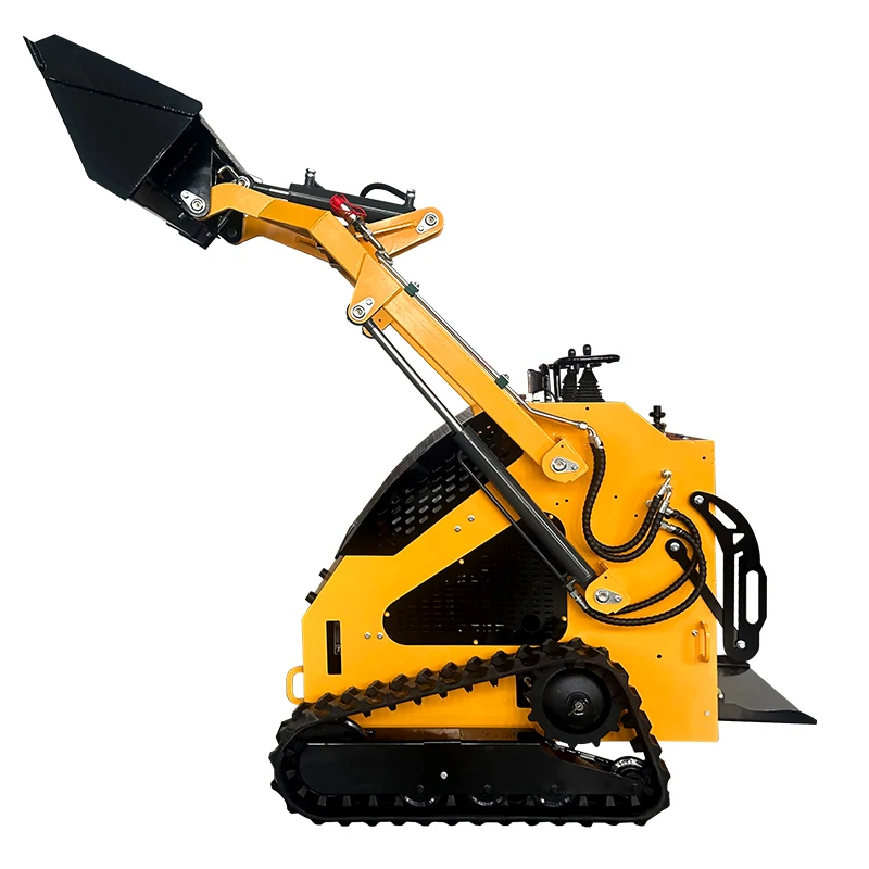 EPA Multifunctional Crawler Compact Skid Steer Loaders Diesel Wheel and Front Loader with Bucket Attachments Mini Skid Loader