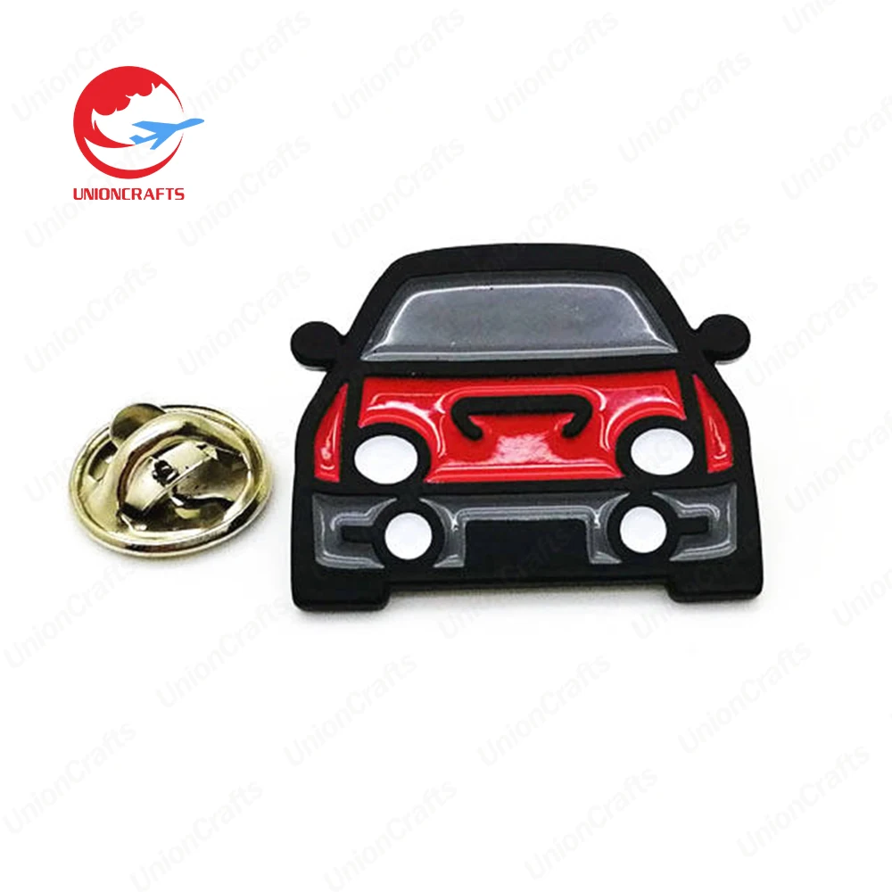 Wholesale free design custom metal soft enamel car and truck hat pins