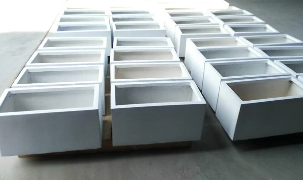 Large mini garden planter balcony vegetable planter box Nordic white home garden flower pots