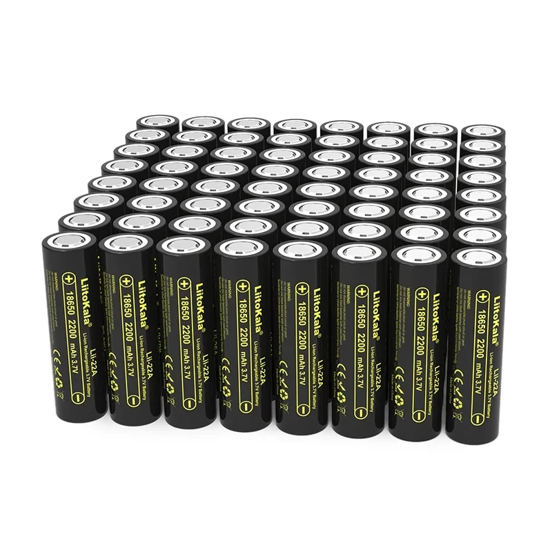 LiitoKala Lii-22A Li-ion 3.7V/4.2V 2200mAh 18650 rechargeable battery lithium ion batteries