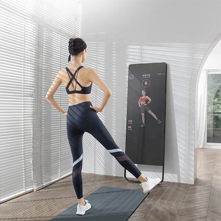 43inch Interactive Fitness LCD Mirror Touch Screen Home Gym Indoor Workout Android Digital Signage Monitor