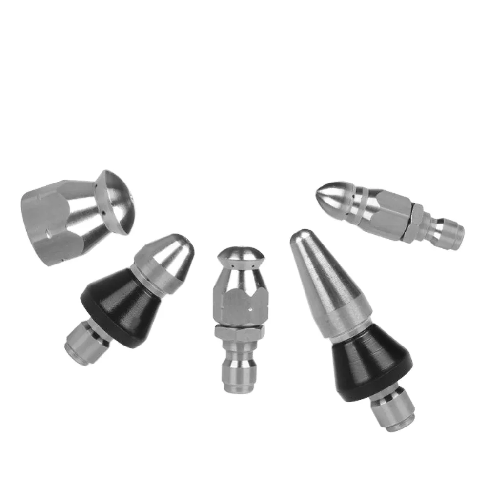 Stainless steel drain flushing and cleaning sewer jetter nozzles household cleaning tools accessories