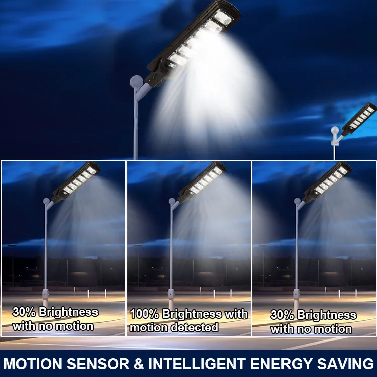 LED Street Light Solar Panel 50W 100W 150W Integrated LED Solar Induction Street Road Light Lamp Outdoor Waterproof High Power