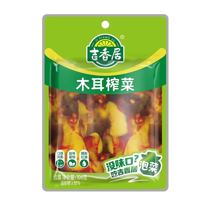 Szechuan Jixiangju маринованная горчица с Древесными ушными грибами 106 г для лапши и Отара