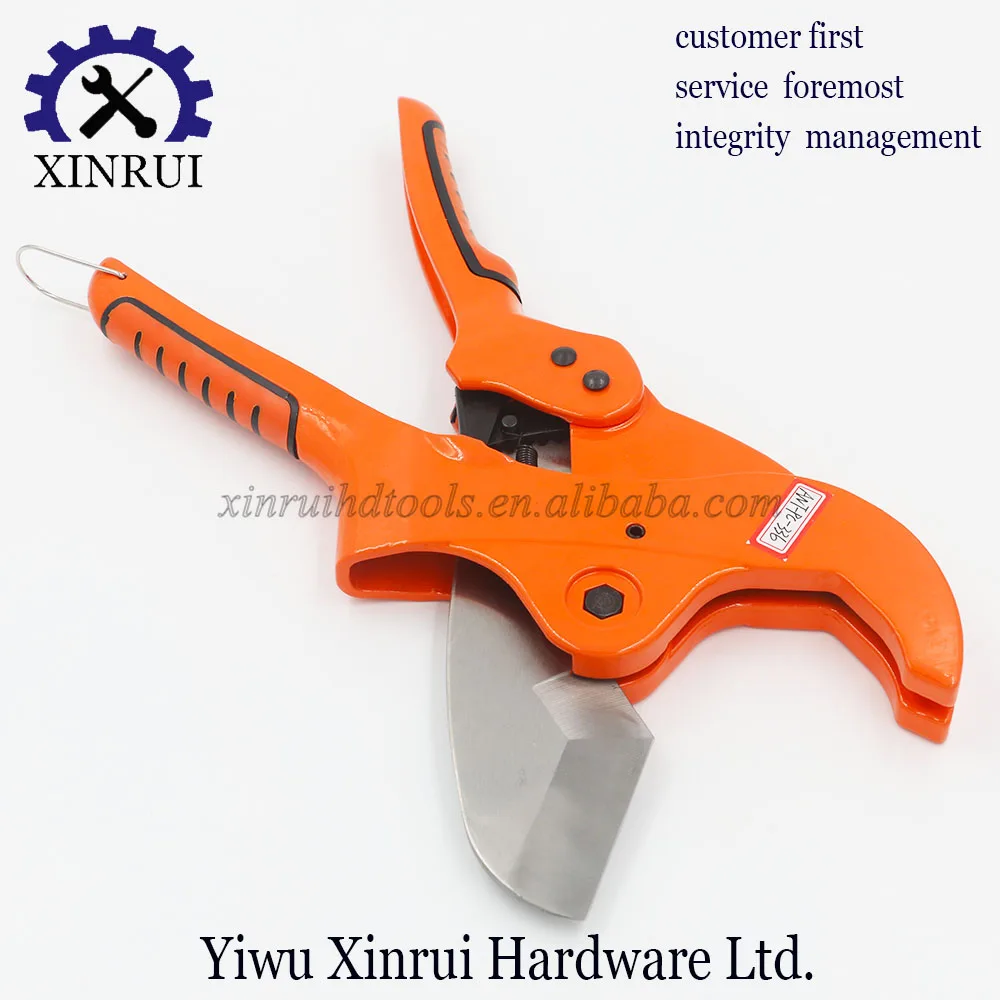 High Quality Plumbing Tool 63mm Plastic Pipe Cutter PVC Water Tube Hose Ratchet Action