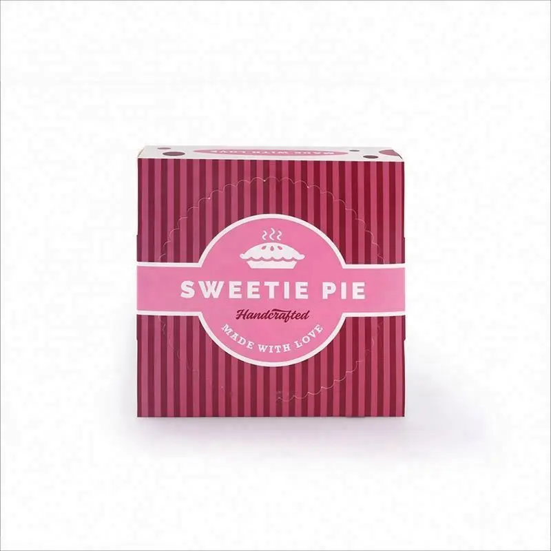 High Quality Food Packaging Box With Window Eco Friendly Card Box for Pie