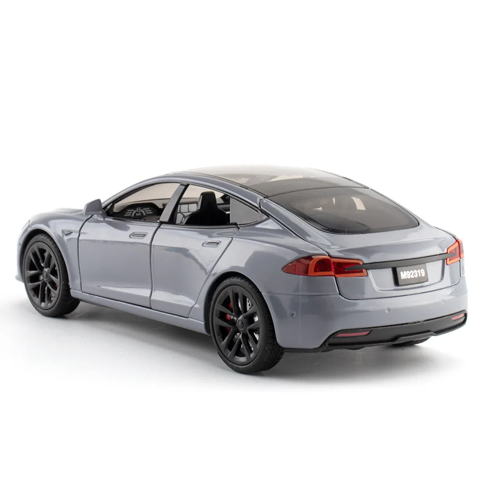 1:24 TESLA литая модель S внедорожник легкосплавные автомобили игрушечные металлическая украшения автомобиля для детей подарок мальчика игрушка